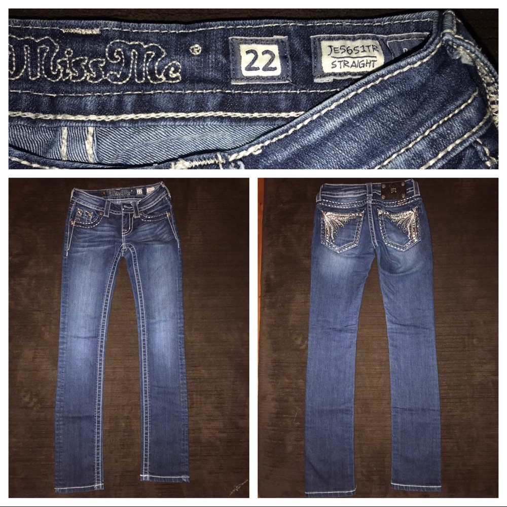 Miss Me Straight Jeans size 22 Inseam 31